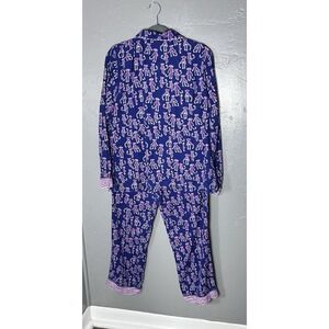 Munki Munki Women's Pajama Set Long Sleeve Button Down Shirt & Bottoms